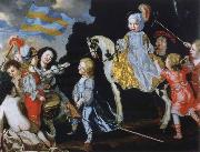 David Klocker Ehrenstrahl Childrens Wrangel oil painting reproduction